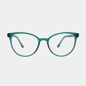 Luna Green Clip on Glasses 1